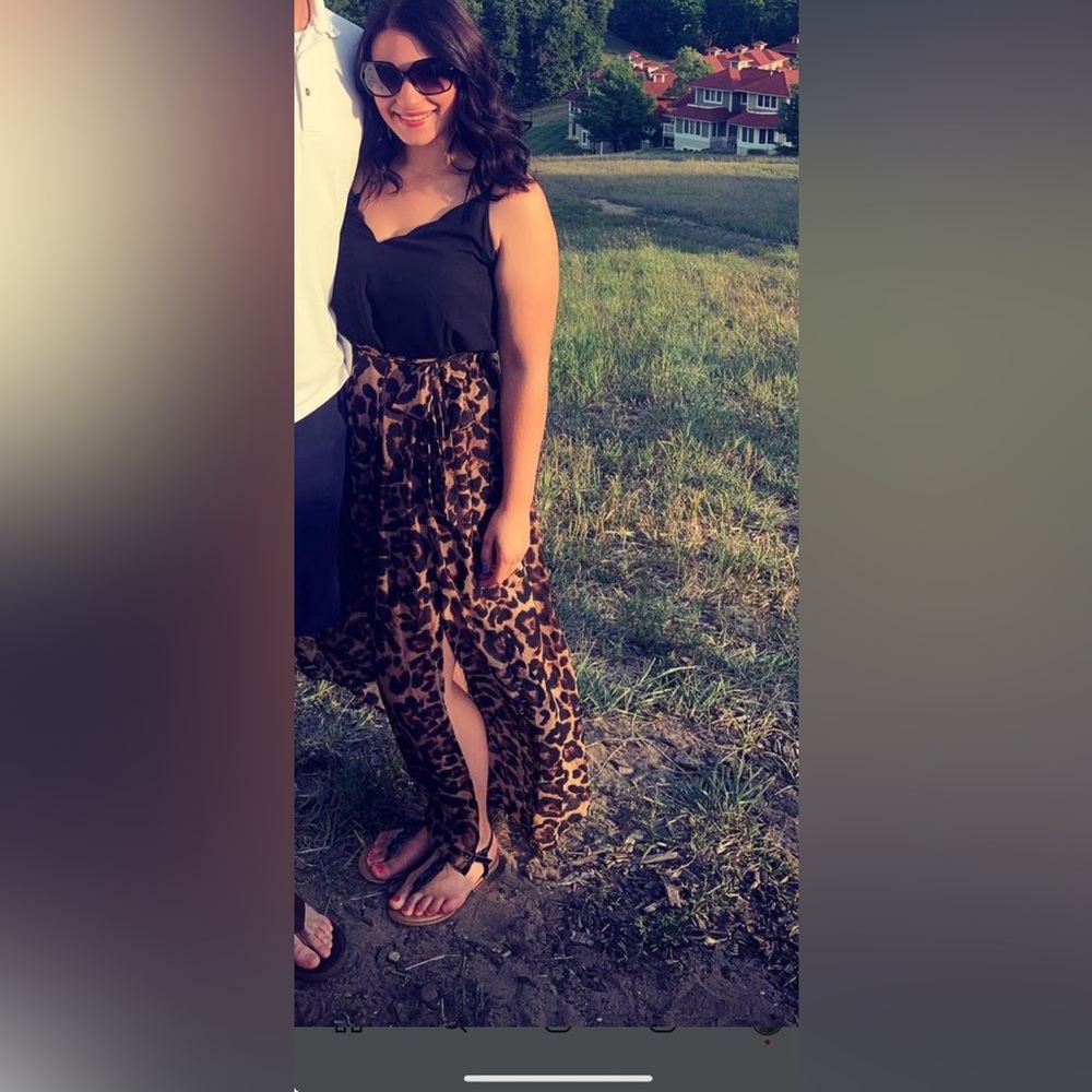 Leopard Maxi Skirt